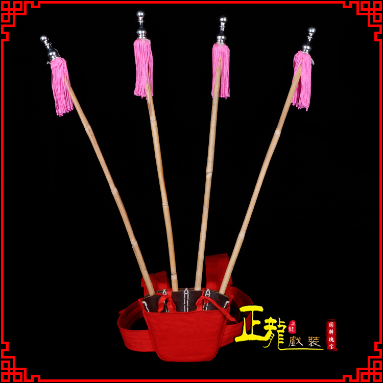 遂平戏装戏曲用品靠旗男女大靠 靠板 正宗牛皮旗杆旗架