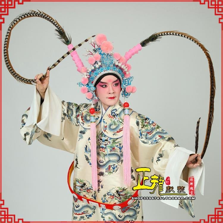 遂平京剧戏曲道具用品舞台演出精品羽毛雉鸡毛 翎子